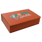 Custom Basketball Leatherette Flask Set - Leatherette