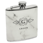 Custom White Marble 6 oz. Leatherette Flask - Leatherette