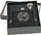 Custom 6 oz. Matte Black Stainless Steel Flask Set with Funnel