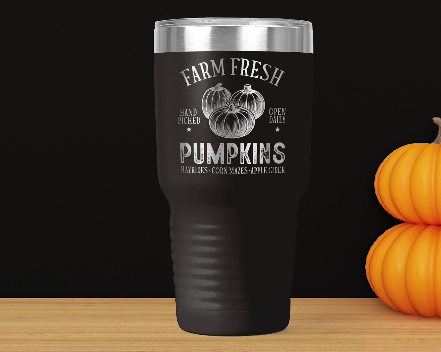 Fall Fun 30oz Tumbler | 16 Autumn Designs | Laser-Engraved Drinkware