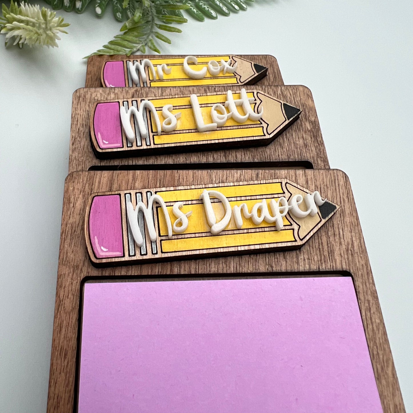 Personalized Teacher Notepad Holder | Back to School Gift | 2024-2025