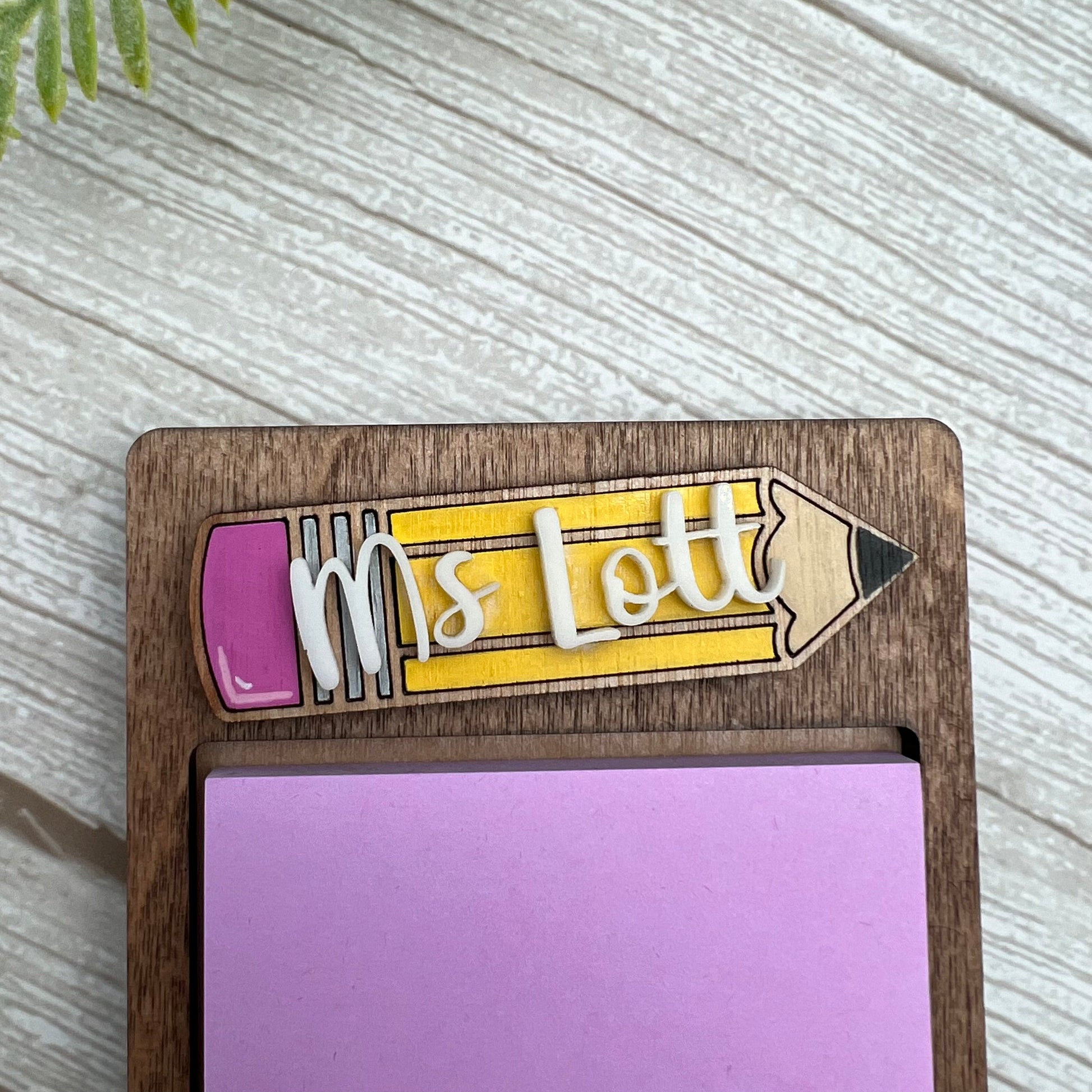 Personalized Teacher Notepad Holder | Back to School Gift | 2024-2025