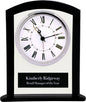 Custom Square Arch Clock with Black Border