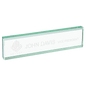 Jade Custom Engraved Glass Desk Wedge