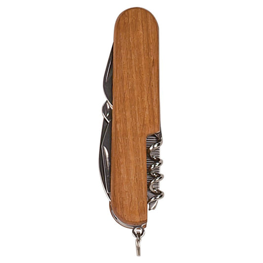 Personalized Wood 8-Function Pocket Knife - Wood