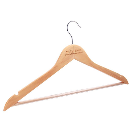 Personalized Maple Clothes Hanger