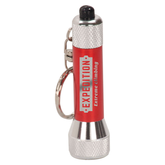 Red 5-LED Flashlight Personalized Keychain
