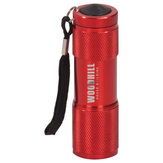 Red 9-LED Flashlight Personalized Keychain