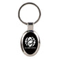 Black Anodized Aluminum Oval Personalized Keychain