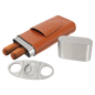 Personalized Basketball Leatherette Cigar Case with Cutter - Leatherette
