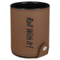 Personalized Dark Brown Leatherette Dice Cup Set - Leatherette