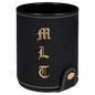 Personalized Black/Gold Leatherette Dice Cup Set - Leatherette