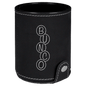 Personalized Black/Silver Leatherette Dice Cup Set - Leatherette