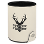 Personalized White Leatherette Dice Cup Set - Leatherette