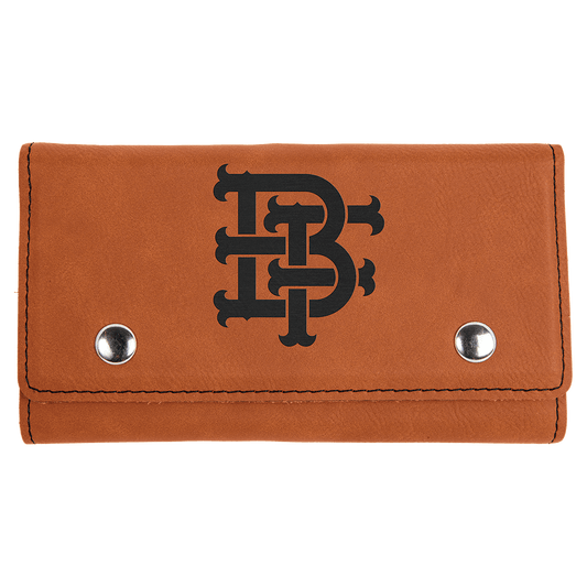 Personalized Rawhide Leatherette Card and Dice Set - Leatherette