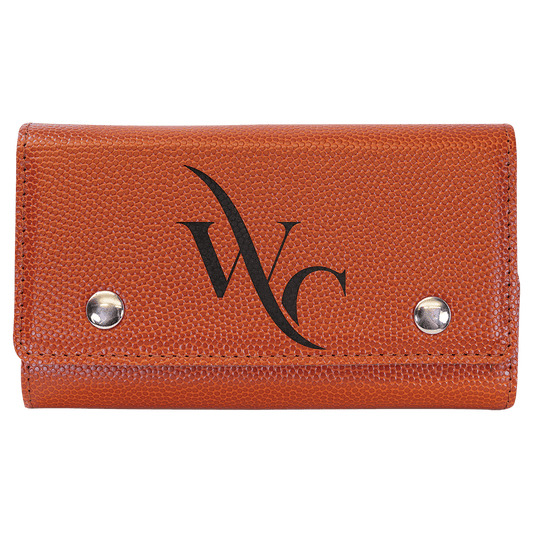 Personalized Basketball Leatherette Card & Dice Set - Leatherette
