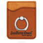 Personalized Rawhide Leatherette Phone Wallet with Ring - Leatherette