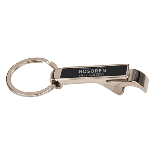 Black Metal Personalized Bottle Opener Keychain