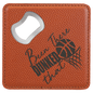 Custom Basketball Leatherette Coaster with Opener - Leatherette
