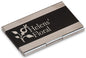Personalized Black Metal Business Card Case - Stainless Steel