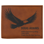 Personalized Rawhide Leatherette Bifold Wallet with Flip ID - Leatherette