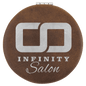 Personalized Rustic/Silver Leatherette Compact Mirror - Leatherette