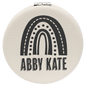 Personalized White Leatherette Compact Mirror - Leatherette