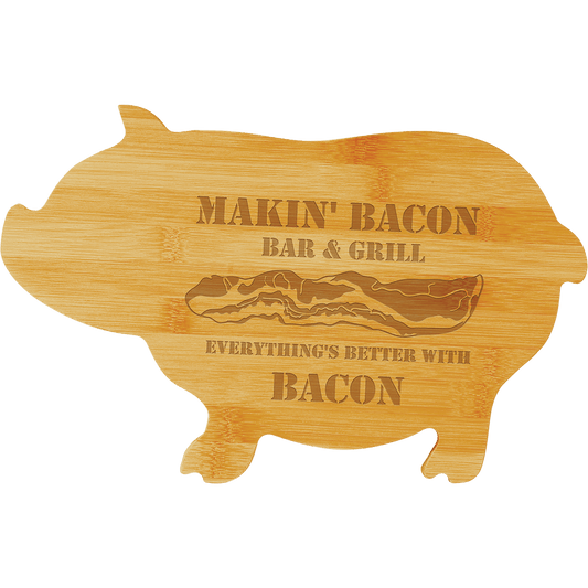 Custom Bamboo Pig Cutting Board