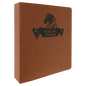 Personalized Rawhide Leatherette 3-Ring Binder with 2 Slant D Rings - Leather