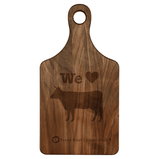 Custom Walnut Paddle Shaped Cutting Board