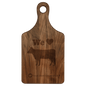 Custom Walnut Paddle Shaped Cutting Board