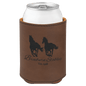 Custom Dark Brown Leatherette Beverage Holder - Leatherette