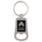 Black Personalized Bottle Opener Keychain