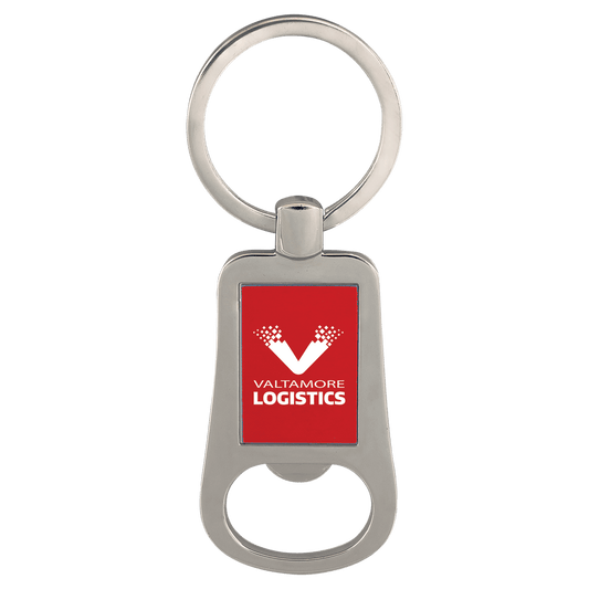 Red Personalized Bottle Opener Keychain