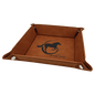 Personalized Rawhide Leatherette Snap Up Tray - Leatherette