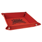 Personalized Red Leatherette Snap Up Tray - Leatherette