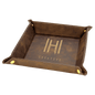 Personalized Rustic Leatherette Snap Up Tray - Leatherette