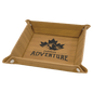 Personalized Bamboo Leatherette Snap Up Tray - Leatherette