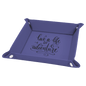 Personalized Purple Leatherette Snap Up Tray - Leatherette