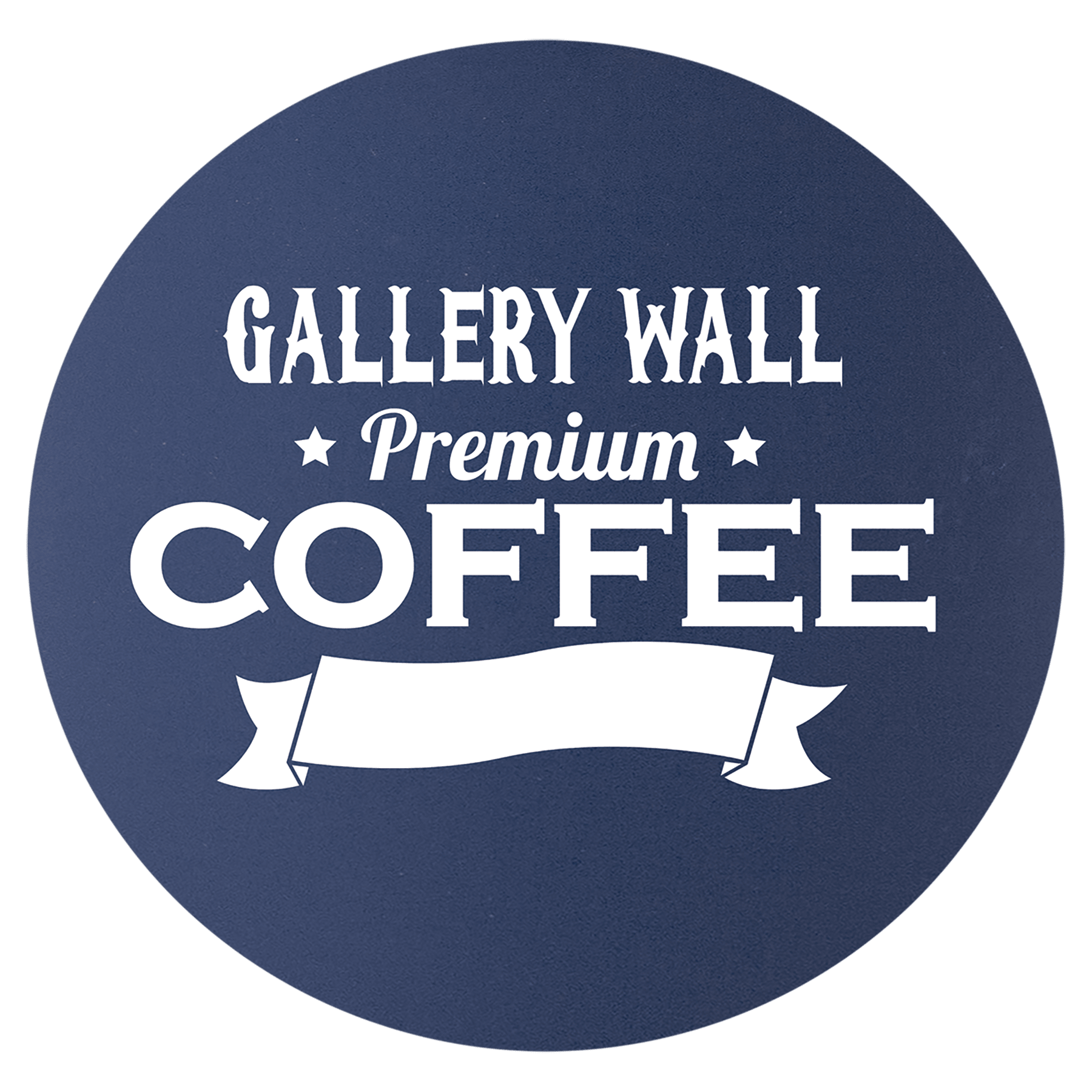 Custom Navy Blue Round Silicone Grip Coaster