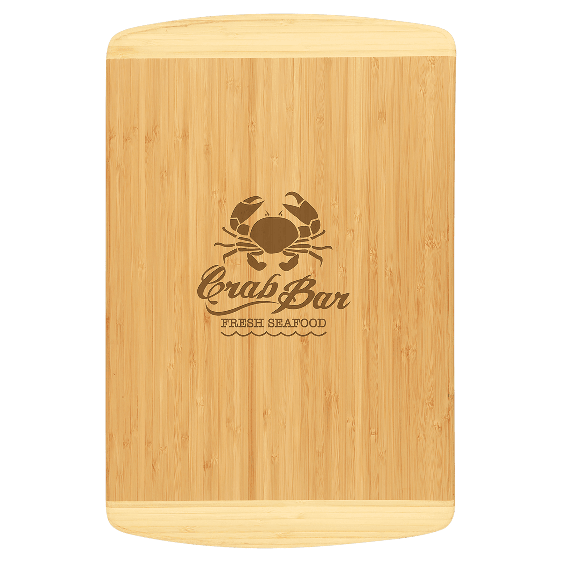 Custom Two-Tone Bamboo Cutting Board