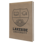 Personalized Light Brown Leatherette Journal - Leatherette