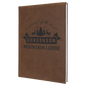 Personalized Dark Brown Leatherette Journal - Leatherette