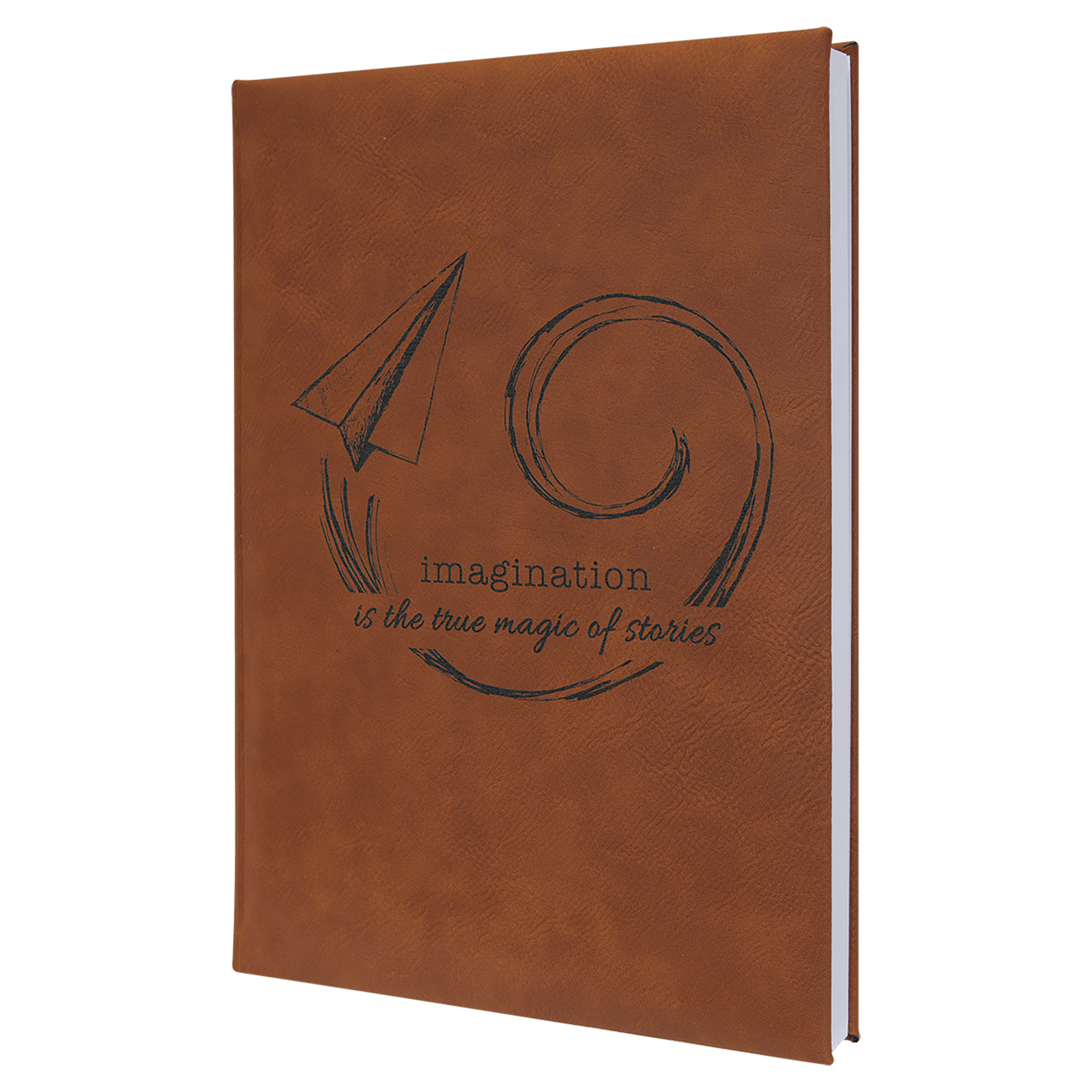 Personalized Rawhide Leatherette Journal - Leatherette
