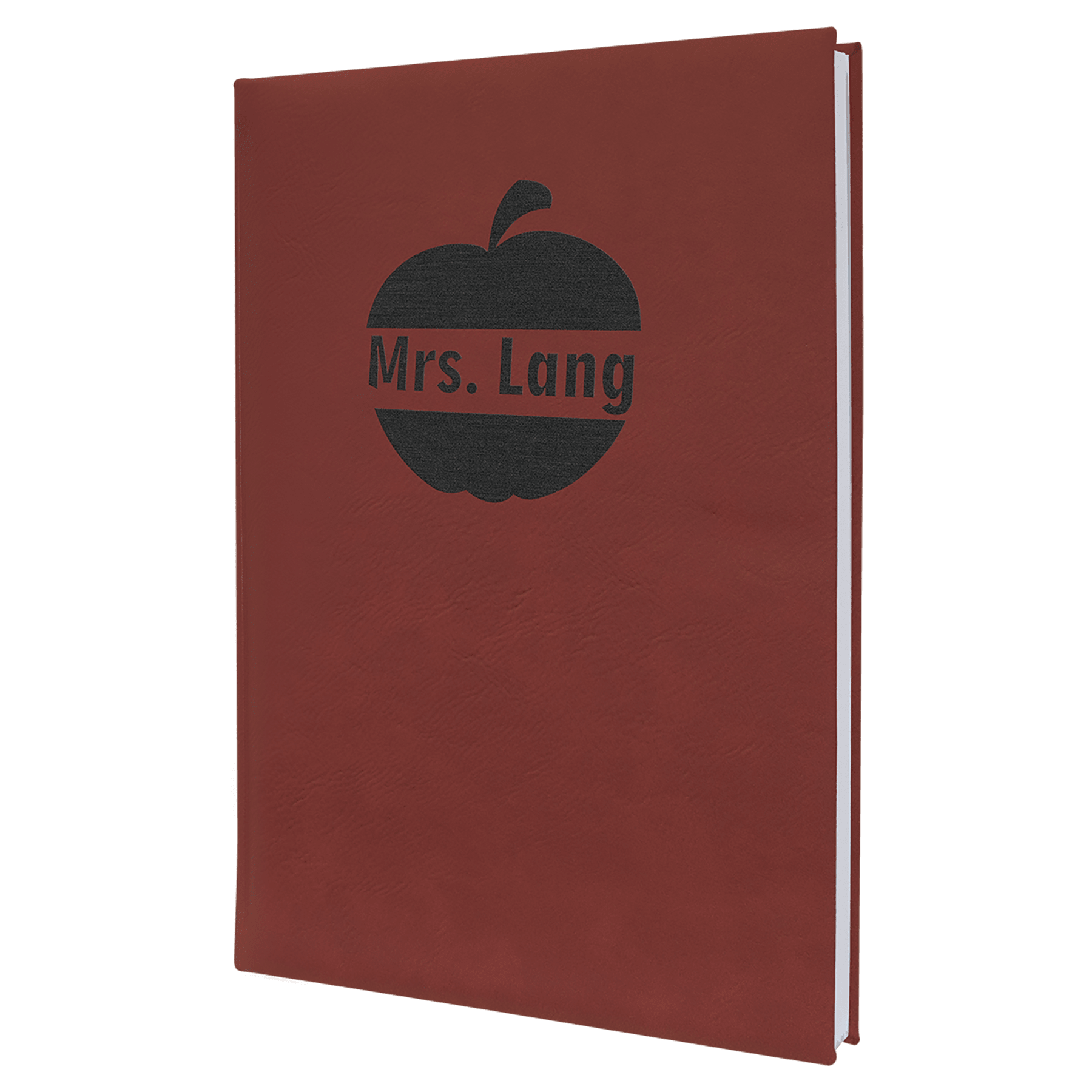 Personalized Rose Leatherette Journal - Leatherette