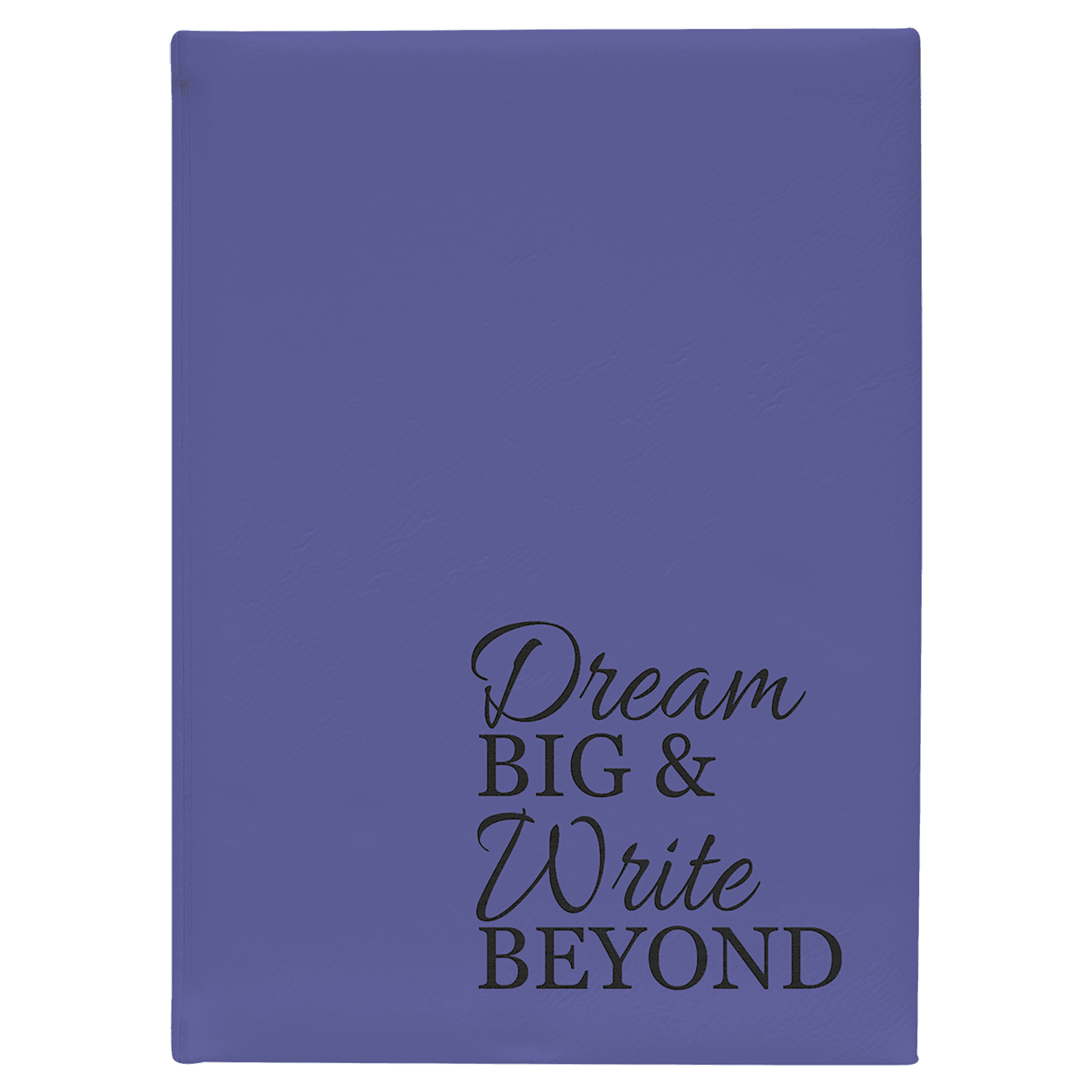 Personalized Purple Leatherette Journal - Leatherette