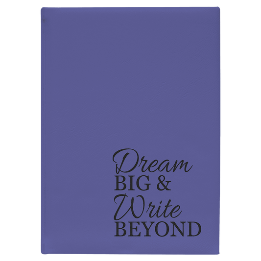 Personalized Purple Leatherette Journal - Leatherette