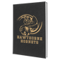 Personalized Black/Gold Leatherette Sketch Book with White Unlined Paper - Leatherette