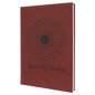 Personalized Rose Leatherette Sketch Book with White Unlined Paper - Leatherette