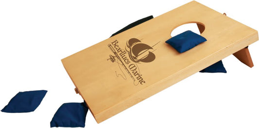 Personalized Wood Mini Bean Bag Toss Game with Handle for Carrying